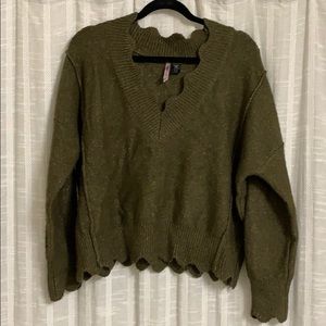 Olive green sweater